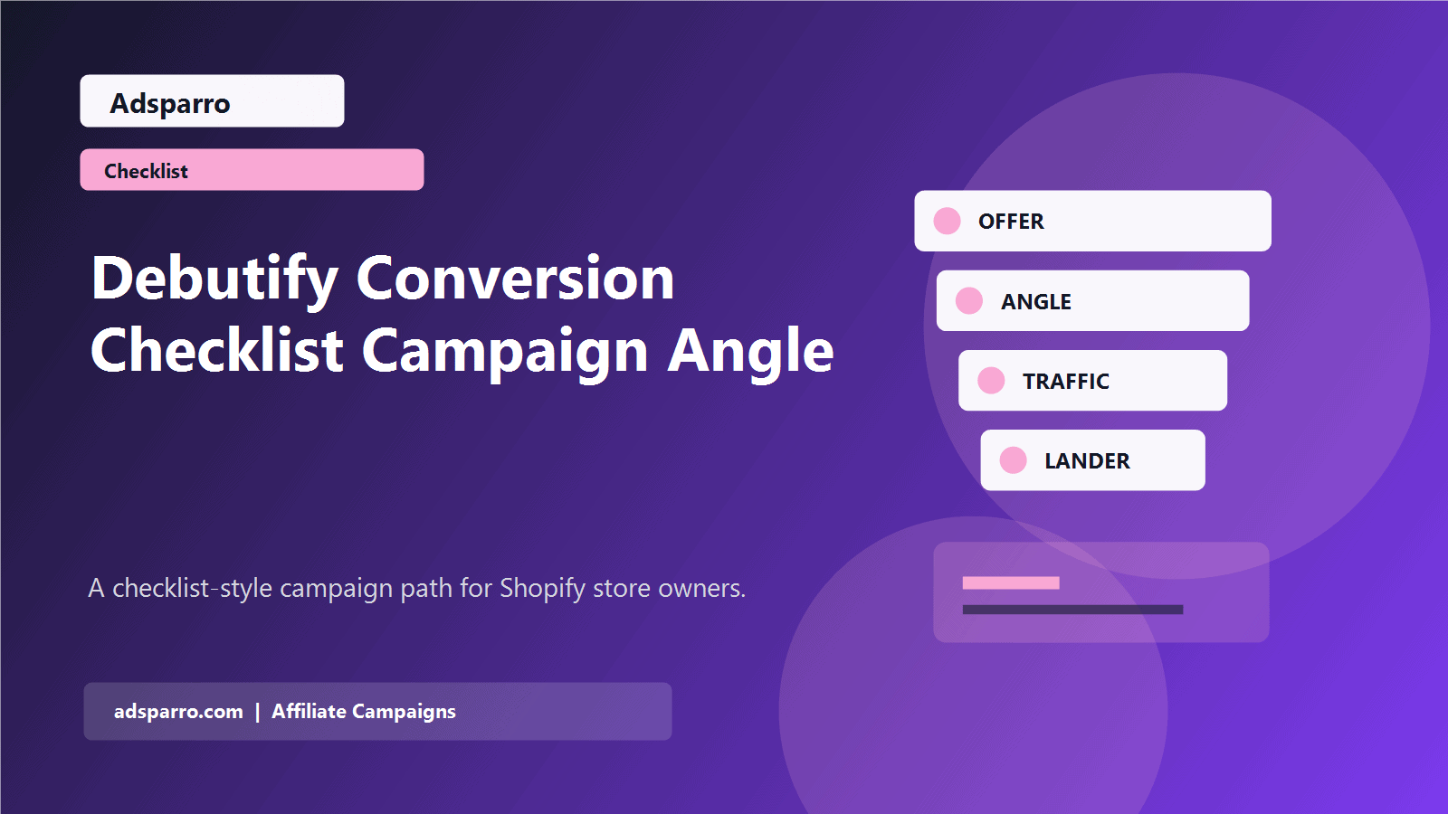 Debutify Conversion Checklist Campaign Angle featured image