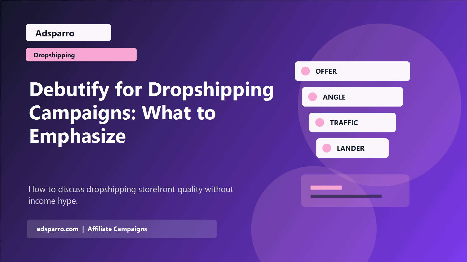 Debutify for Dropshipping Campaigns: What to Emphasize featured image