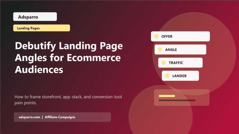 Debutify Landing Page Angles for Ecommerce Audiences featured image