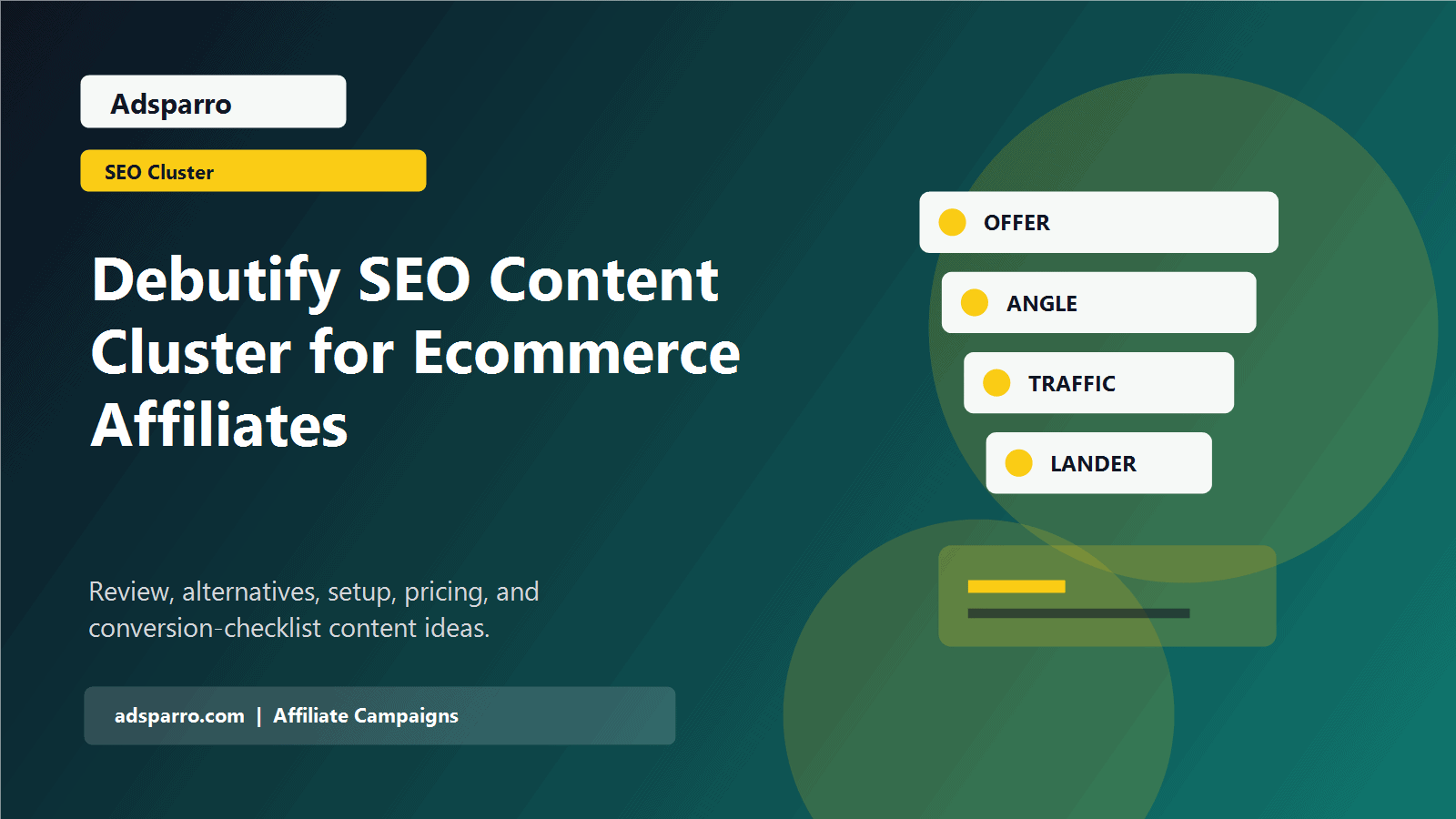 Debutify SEO Content Cluster for Ecommerce Affiliates featured image