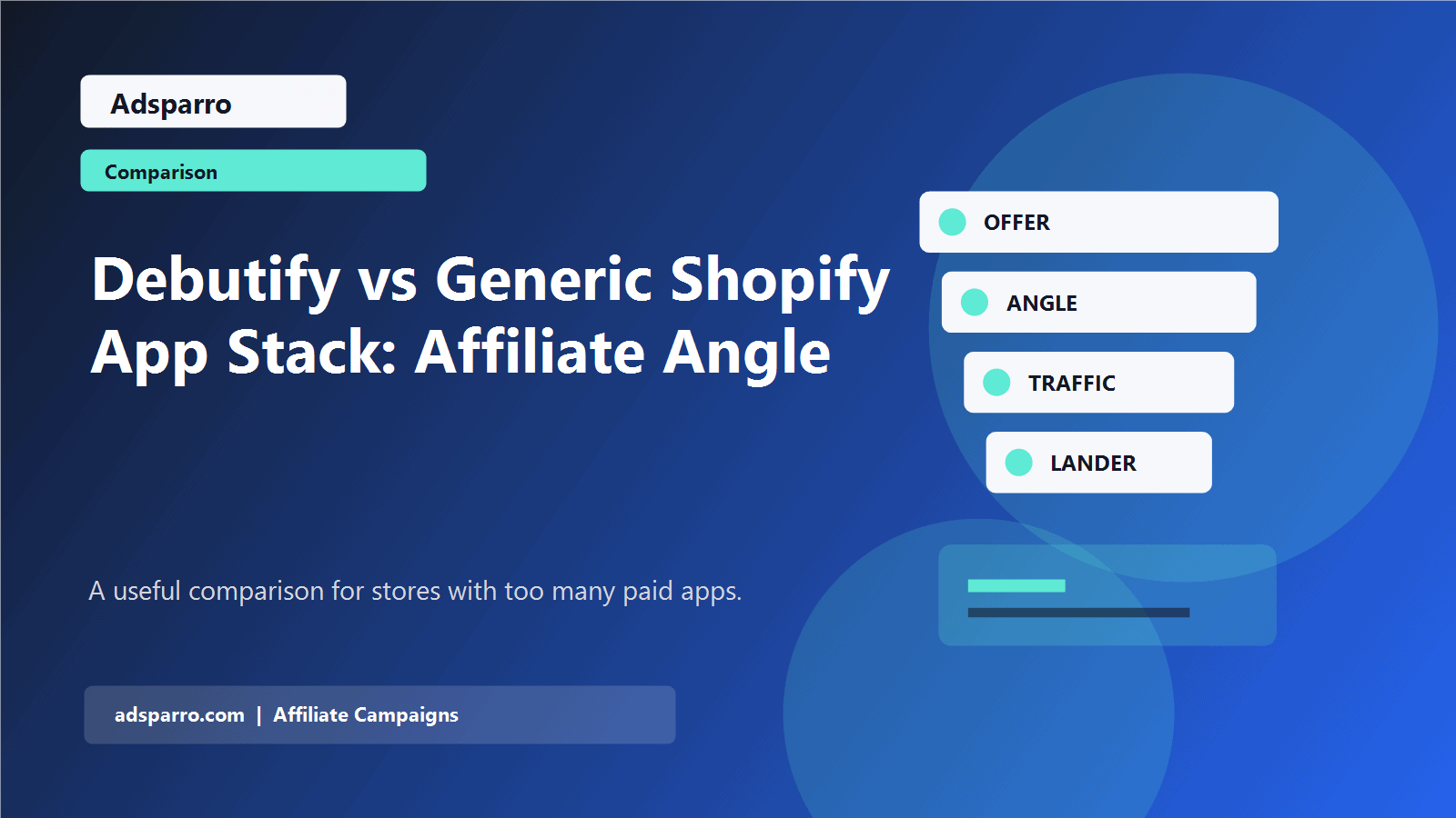 Debutify vs Generic Shopify App Stack: Affiliate Angle featured image